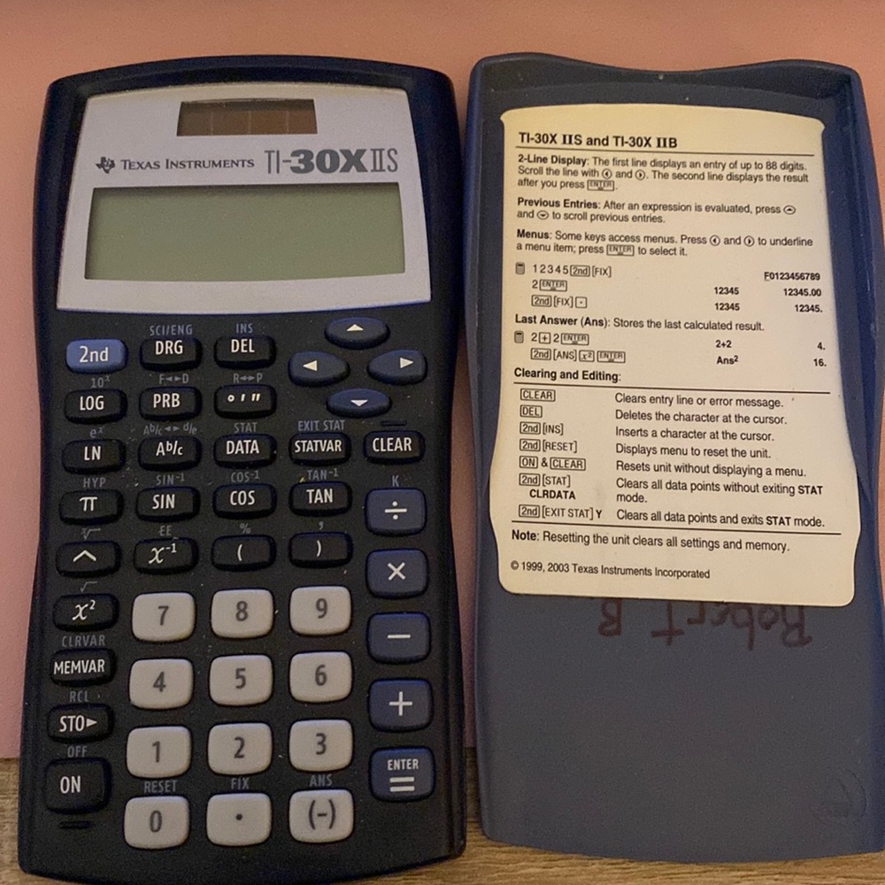 Texas Instruments TI-30XIIS Scientific Calculator EUC